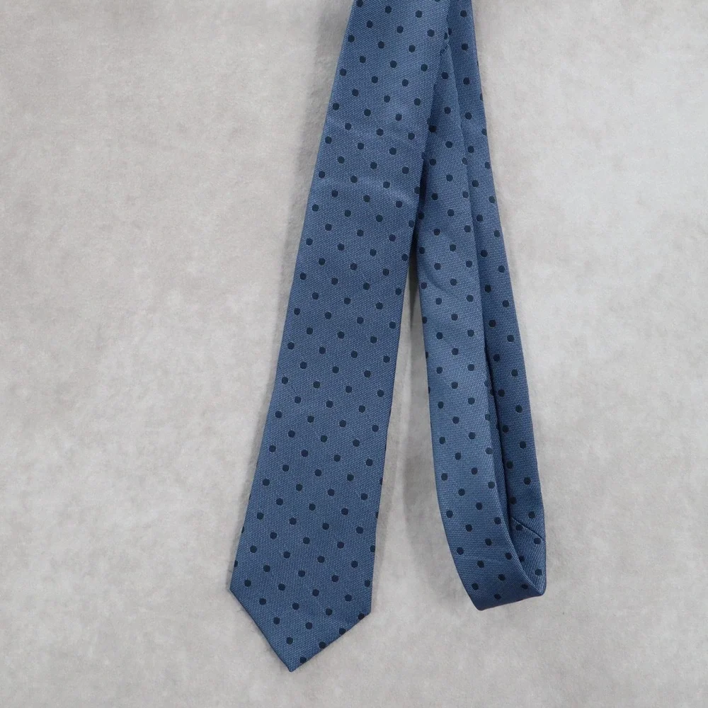 Banana Republic Blue Indigo Polka Dot Executive‎ Business Classic Men's Neck Tie